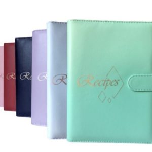 A5 PU Leather Binder Recipe Notebook & Pen Gift Set