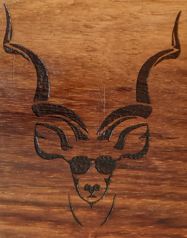 Kudu Handcrafted South African Biltong Cutter with Solid Kiaat Wood Base &Tray - Image 3
