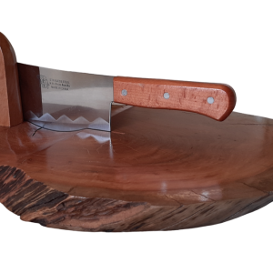 Handcrafted Biltong Cutter with Solid Red Iron Bark Wood Base