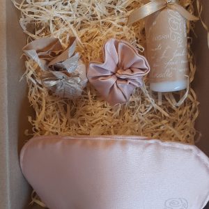 Rose Image Pamper Gift Set For Women, All Occasions – Sleep Mask, Bath Bomb, Body Wash