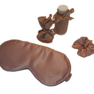 Rose Image Pamper Gift Set For Women, All Occasions – Sleep Mask, Bath Bomb, Body Wash – Rose Gold