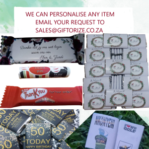 Personalised Sweets, Chocolates, Snacks & Hot Drinks