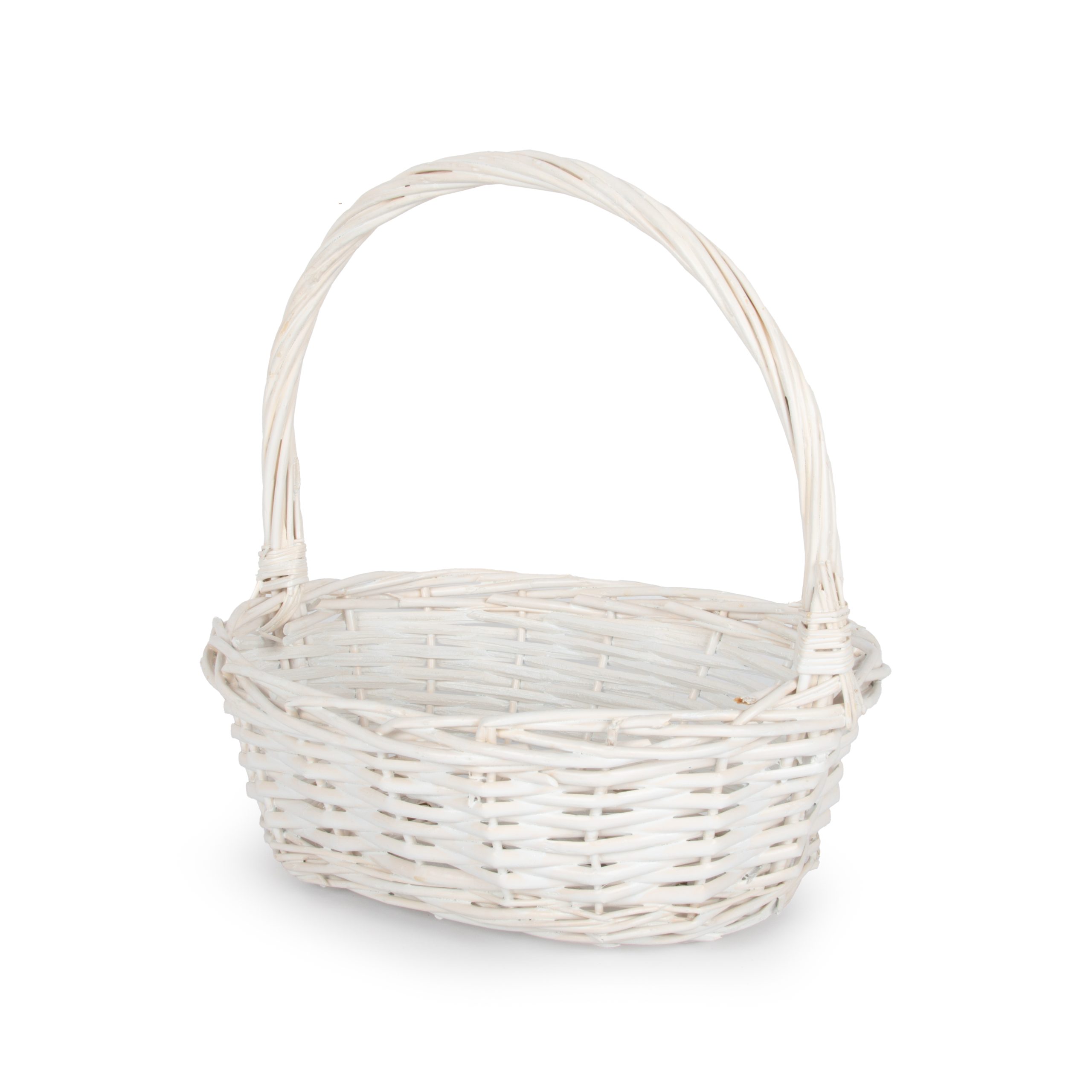 Organize and Decorate in Style: Small White French Country Rattan Basket for Easter, Gift Baskets, Storage, Bread, Blooms, and More! - Image 2