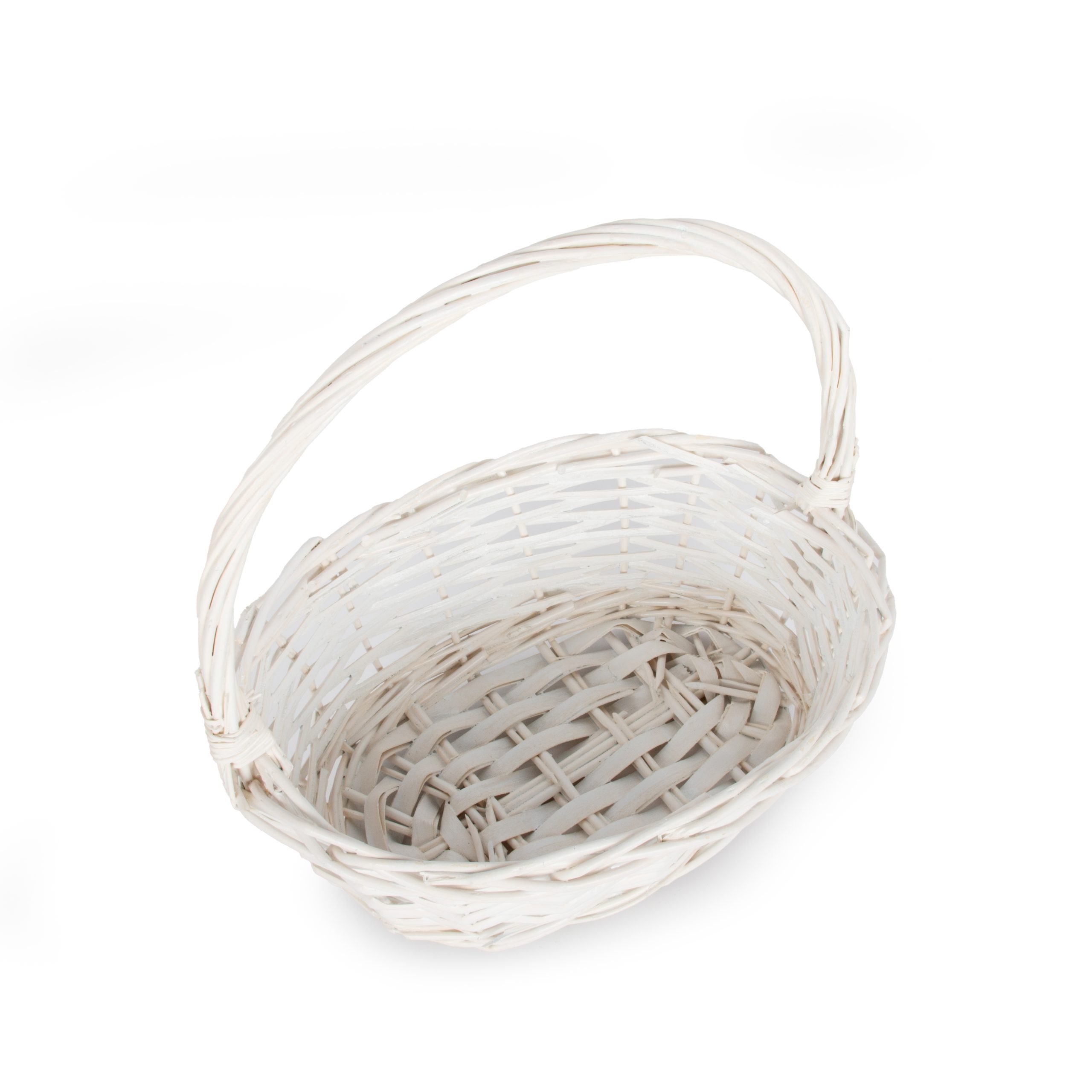 Organize and Decorate in Style: Small White French Country Rattan Basket for Easter, Gift Baskets, Storage, Bread, Blooms, and More! - Image 3
